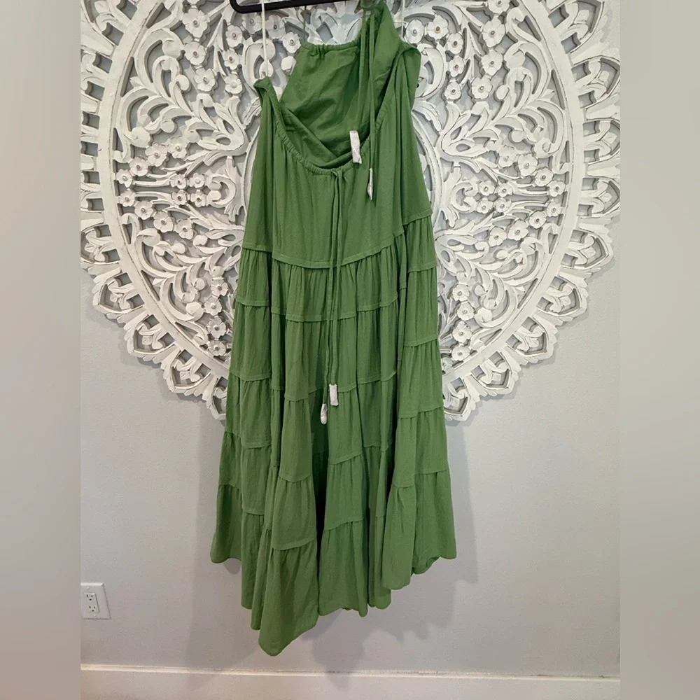 NWOT Free People Somewhere Sunny Drop Waist Maxi Dress! Size S - Picture 3 of 6